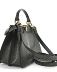 Stingray Shiny Nappa Petite Peekaboo I SEE U Satchel Verde Inglese