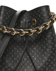 Calfskin Nanogram Embossed Neonoe BB Black
