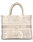 Canvas Embroidered Medium D1ORiviera Toile De Jouy Book Tote Gray