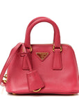 Saffiano Lux Mini Promenade Tote Fuxia