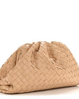 Nappa Maxi Intrecciato The Pouch Oversized Clutch Almond