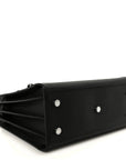 Grained Calfskin Small Sac De Jour Black