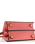 Shiny Nappa Petite Peekaboo I SEE U Satchel Rosa Pesca
