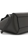 Baby Grained Calfskin Micro Belt Bag Grey
