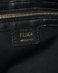 Nappa FF 1974 Embossed Large Baguette Black
