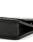 Lambskin Quilted Trendy CC Wallet On Chain WOC Black