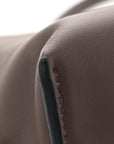 Calfskin Mini Flamenco Knot Clutch Chocolate