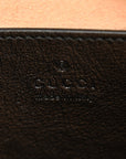 Monogram Matelasse Diagonal Small GG Marmont Chain Shoulder Bag Beige Black