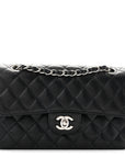 Caviar Quilted Small Double Flap Black