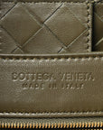 Nappa Intrecciato Medium Andiamo Shoulder Bag Kaki