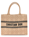 Raffia Cannage Medium Book Tote Natural