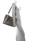 Vitello King Plexiglass Logo Embossed Medium FNDI Sunshine Shopper Tote Moon