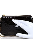 Vernis Monogram Mini Pochette Accessories Amarante