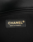 Lambskin Braided Woven Medium Boy Flap Navy Black