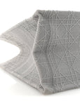 Canvas Embroidered Cannage Medium Book Tote Stone