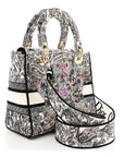 Canvas Around the World Embroidered Medium Lady D-Lite White Multicolor