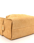 Suede Quilted Small CHNL 25 Handbag Beige