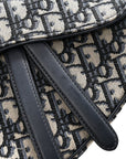 Oblique Saddle Bag Blue