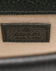 Dollar Calfskin Crystal Mini Dionysus Top Handle Bag Black Crystal