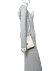 Soft Shiny Calfskin Mini Bon Bon N/S Bucket Bag Latte