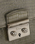 Metallic Lizard Miss D1OR Promenade Pouch Gunmetal
