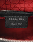 Lambskin Cannage Large Lady D1OR Black