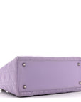 Lambskin Cannage Medium Lady D1OR Purple