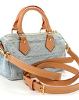Monogram Denim Nano Speedy Sky Blue