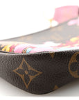Monogram 2021 Christmas Animation Japanese Garden Mini Pochette Accessories Wisteria Pink