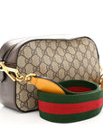 GG Supreme Monogram Web Neo Vintage Shoulder Bag Beige New Acero Crop