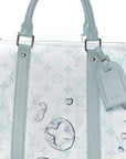 Monogram Aquagarden Keepall Bandouliere 50 Crystal Blue