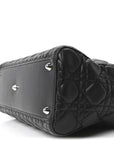 Lambskin Cannage Large Lady D1OR Black