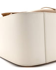 Calfskin Small Hammock Shoulder Bag Sand White