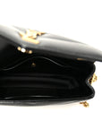 Lambskin Chevron Quilted Mini Loulou Black