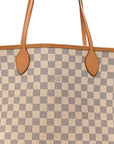 Damier Azur Neo Neverfull MM Rose Ballerine