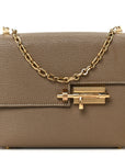 Chevre Chamkila Mini Verrou Chaine Bag Etoupe