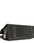 Metallic Calfskin Cannage Stitched Small East West Lady D1OR Bronze