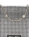 Nappa Crystal Starlight Mini Clutch Bag Black