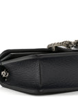 GG Supreme Monogram Textured Dollar Calfskin Super Mini Dionysus Shoulder Bag Beige Blue