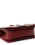 Lambskin Quilted Small Boy Flap Burgundy