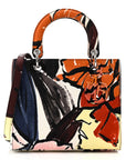 Canvas Graffiti Floral Printed Medium Lady D1OR Multicolor