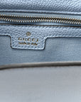 Grained Calfskin Web Medium Jackie 1961 Hobo Light Blue