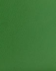 Goatskin Saddle Chain Wallet Pouch Bright Green