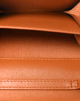 Lambskin Quilted CHNL 19 Flap Coin Purse With Chain Light Brown