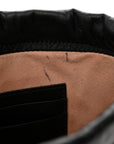 Calfskin Matelasse Mini GG Marmont 2.0 Bucket Bag Black