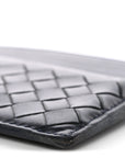 Nappa Intrecciato Card Holder Deep Blue