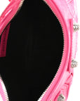 Agneau Arena Le Cagole Shoulder Bag XS Hot Pink
