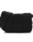 Nylon Intrecciato Padded Tech Candy Cassette Bag Black