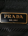 Re-Nylon Tessuto Impuntu Quilted Re-Edition 1995 Chaine Pouch Black