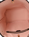 Damier Ebene Neo Neverfull MM Rose Ballerine